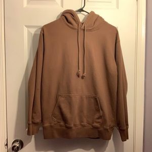 brandy melville brown pullover christy hoodie